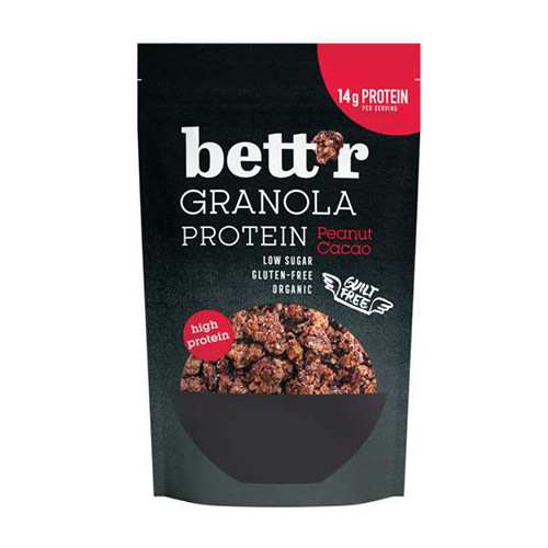 BIO Granola proteica – arachidi e cacao, 300 g