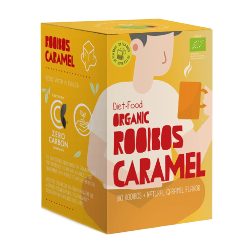 BIO Rooibos zeliščni čaj s karamelo, 20 x 1,5 g