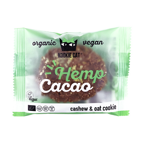 BIO Kookie Cat piškot – konoplja & kakav, 50 g