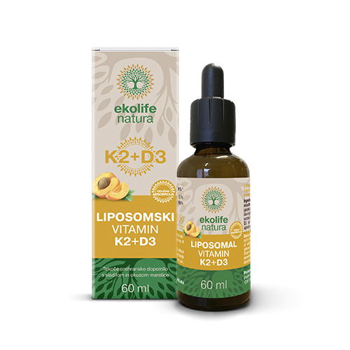 Liposomski vitamin K2 + D3, 60 ml