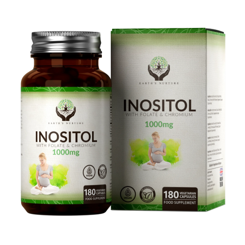 Inozitol s folatom in kromom, 180 kapsul