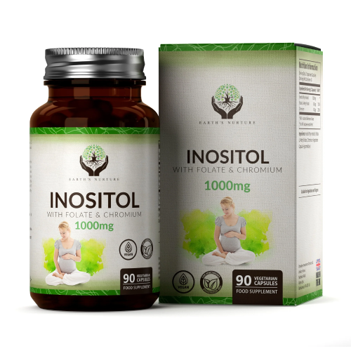 Inozitol s folatom in kromom, 90 kapsul
