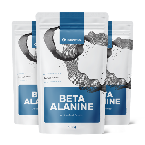 3x Beta-alanin v prahu, skupaj 1500 g