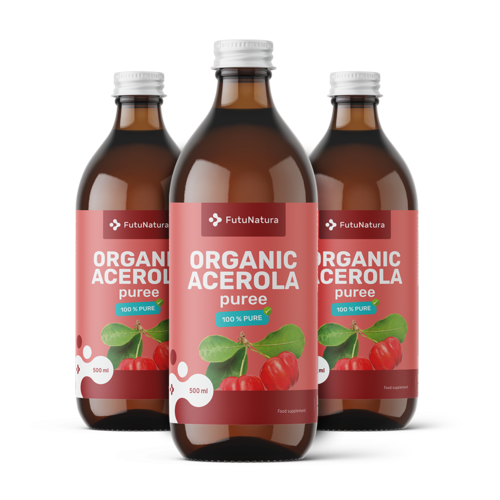 3x BIO Kašast sok iz acerole, skupaj 1500 ml