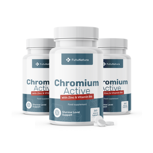 3x Krom Active, skupaj 1095 mikro tablet