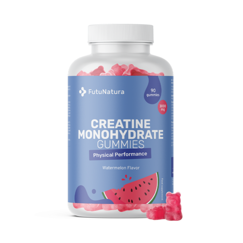 Kreatin monohidrat 3000 mg – lubenica, 90 gumi bonbonov