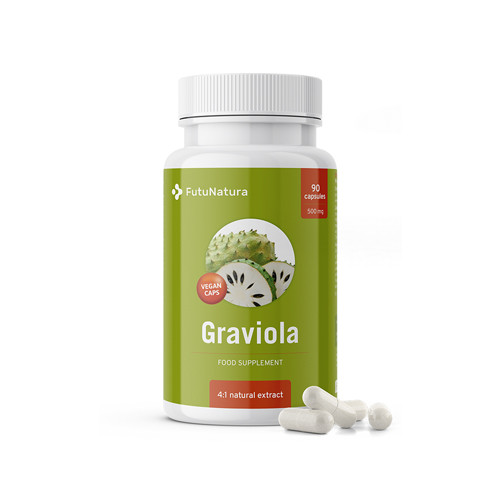 Graviola 500 mg, 90 kapsul