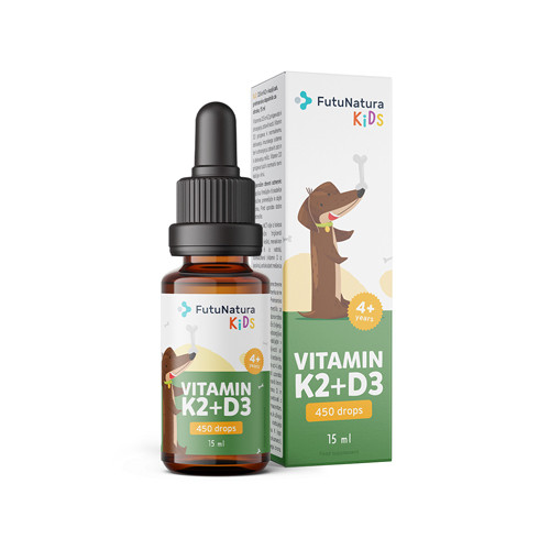 Vitamin K2+D3 v kapljicah – za otroke, 15 ml