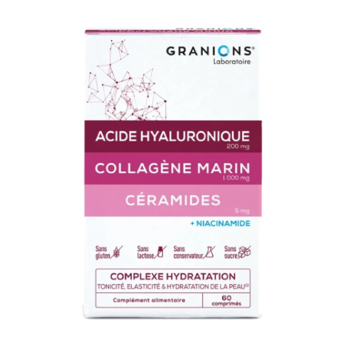 Hialuronska kislina + kolagen + ceramidi, 60 tablet