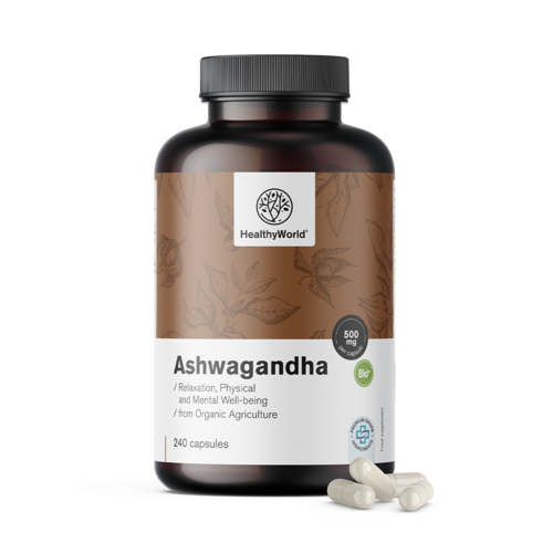 Ašvaganda 500 mg, 240 kapsul