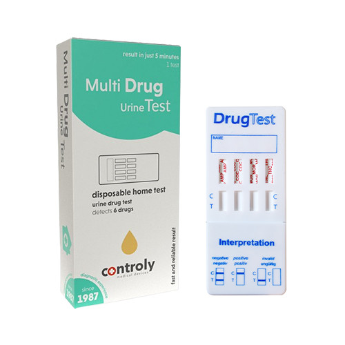 Test na droge iz urina - 6 parametrov, 1 test