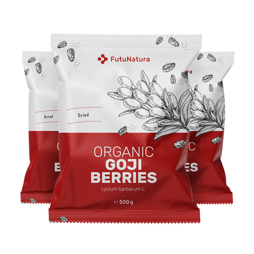 3x BIO Goji jagode, skupaj 1500 g