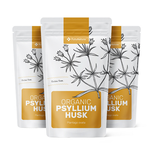 3x BIO Psilium - Indijski trpotec - luščine, skupaj 600 g