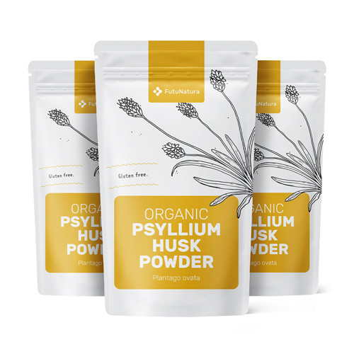 3x BIO Indijski trpotec (psilium) - v prahu, skupaj 750 g