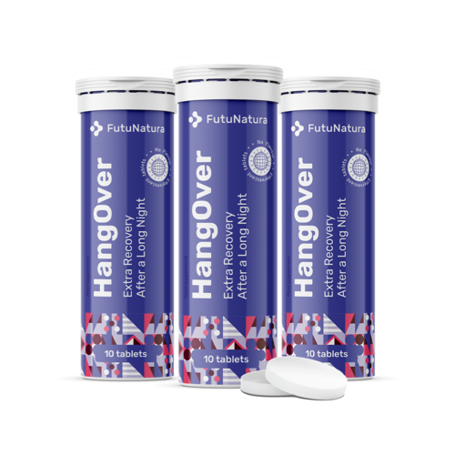 3x HangOver – šumeče tablete, skupaj 30 šumečih tablet