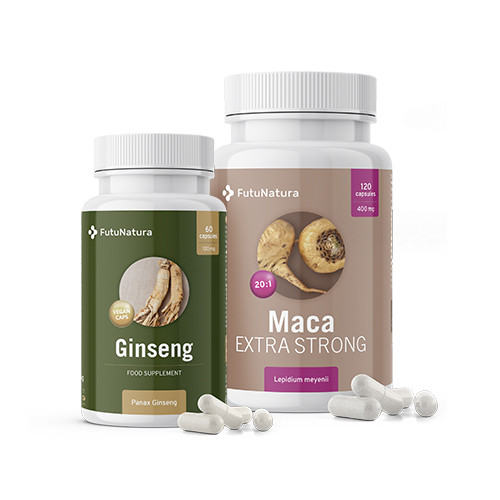 EXTRA STRONG Maca + Ginseng, komplet