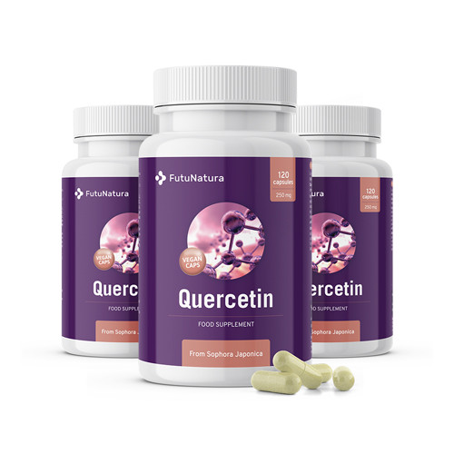 3x Kvercetin 250 mg, skupaj 360 kapsul