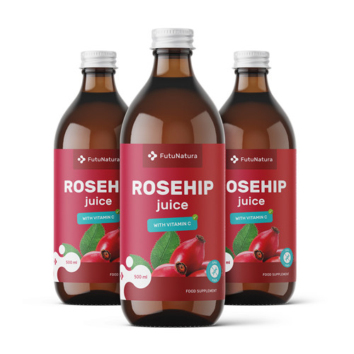 3x Šipkov sok, skupaj 1500 ml