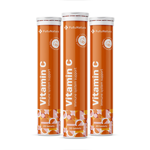 3x Vitamin C – šumeče tablete, skupaj 60 šumečih tablet