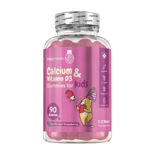 Kalcij + vitamin D3 – gumiji za otroke, 90 gumi bonbonov