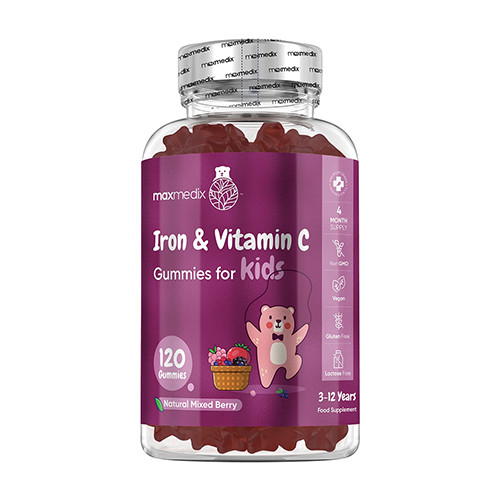 Železo z vitaminom C, 120 gumi bonbonov