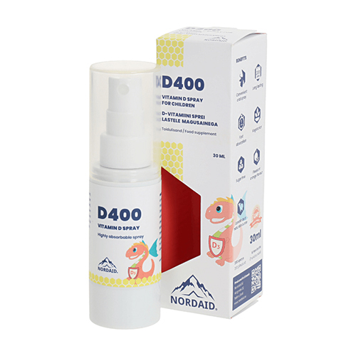 Vitamin D3 za otroke, 400 i.e. – razpršilo, 30 ml