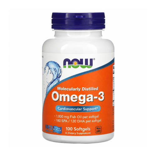 Omega-3 iz ribjega olja, 100 mehkih kapsul