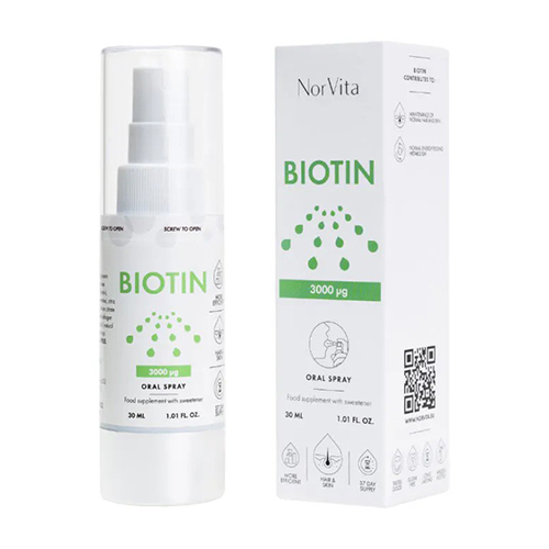 Biotin 3000 µg – pršilo, 30 ml