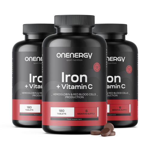 3x Železo + vitamin C, skupaj 540 tablet