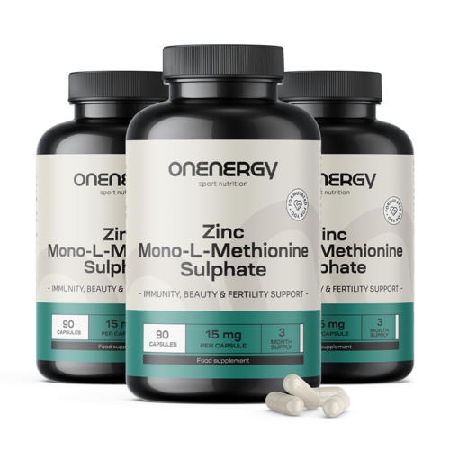3x Cinkov mono-L-metionin sulfat, skupaj 270 kapsul