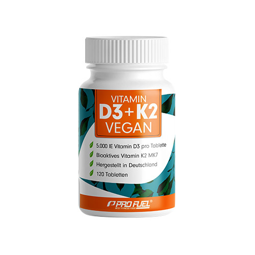 Veganska vitamina D3 + K2, 120 tablet