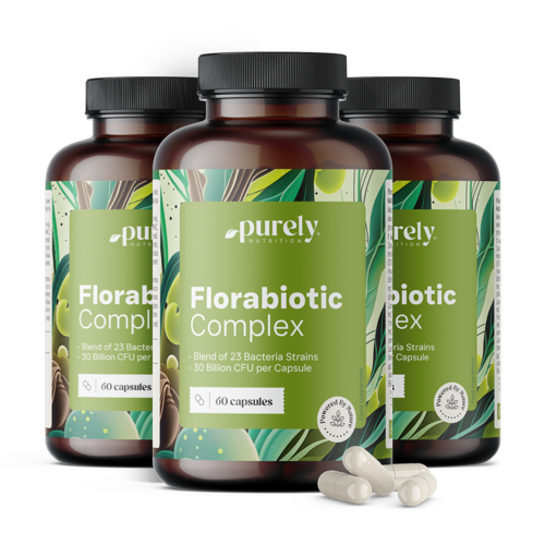 3x Florabiotic Complex – simbiotična formula s 30 milijardami CFU, skupaj 180 kapsul