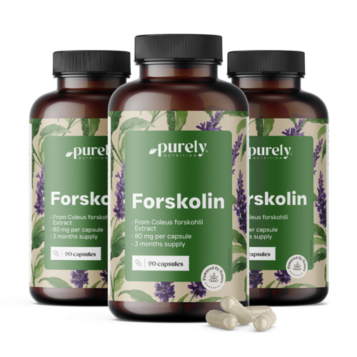3x Forskolin 80 mg, skupaj 270 kapsul