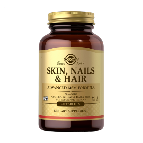 Skin, Nails and Hair – kompleks z MSM, vitaminom C in cinkom, 120 tablet