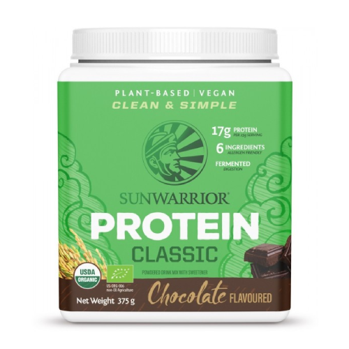 BIO Veganske beljakovine v prahu s sladilom – čokolada, 375 g