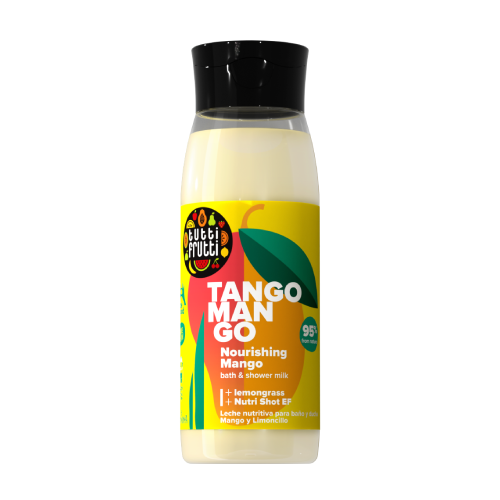 Mleko za kopel in tuširanje – mango in limonska trava, 400 ml