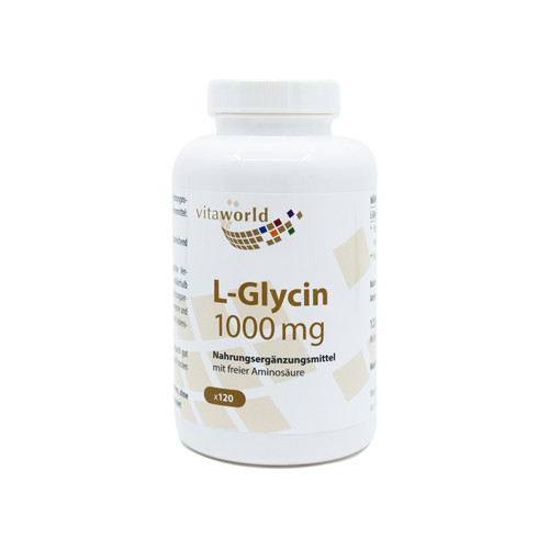 L-glicin 1000 mg, 120 kapsul