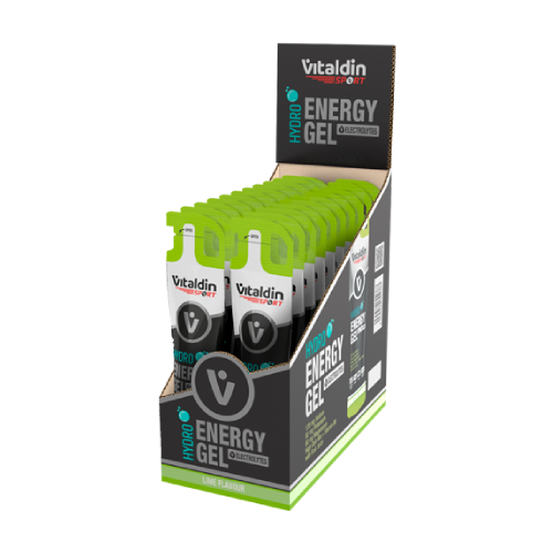 HYDRO Energijski gel z elektroliti – limeta, 24 x 55 ml