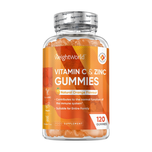 Vitamin C in cink, 120 gumi bonbonov