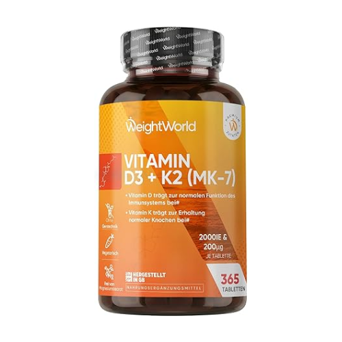 Vitamina D3 + K2, 365 tablet