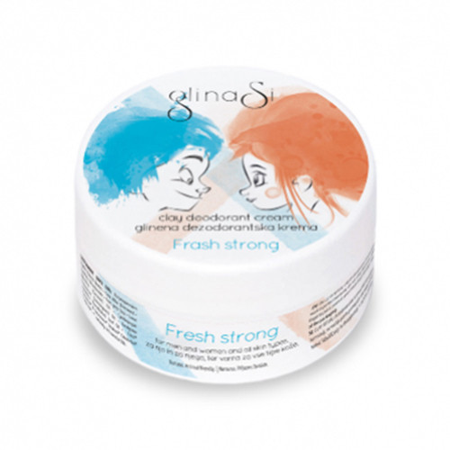 Fresh Strong – naravna glinena deodorantska krema, 25 g
