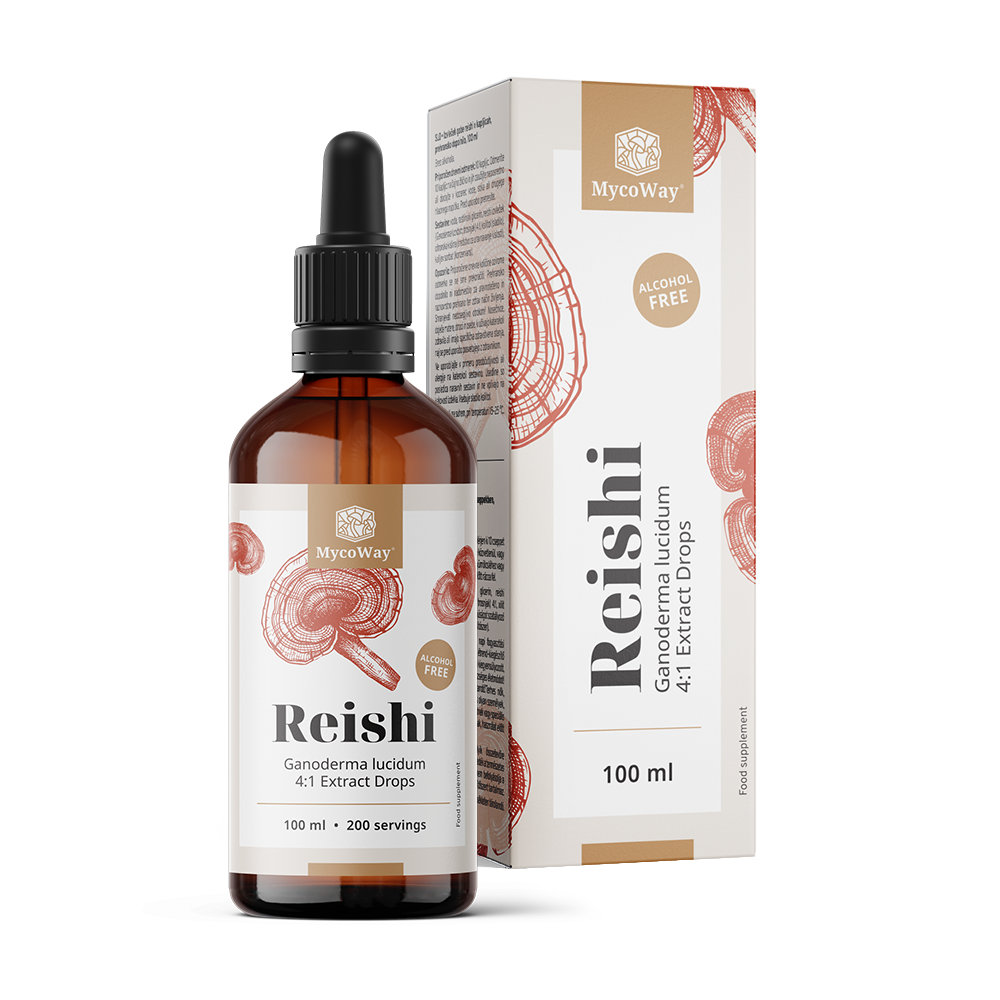 Reishi - Extrakt in Tropfen.