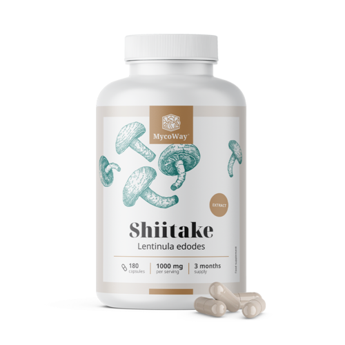Shiitake 1000 mg - extracto, 180 cápsulas