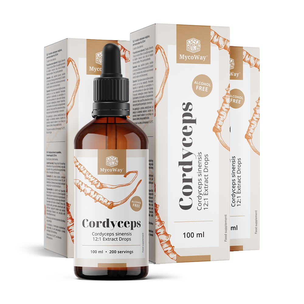Cordyceps - extrakt v kvapkách