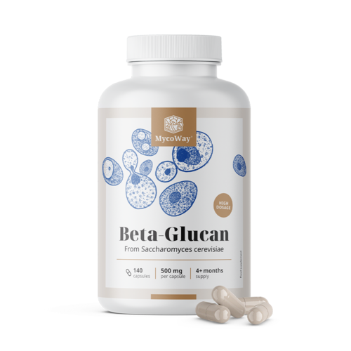 Beta-Glucan 500 mg, 140 capsules