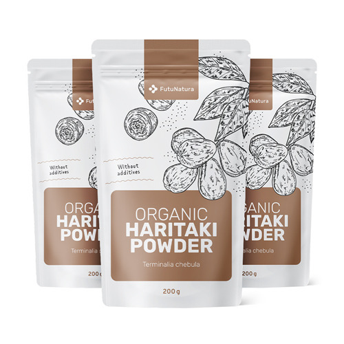 3x BIO Haritaki poeder, totaal 600 g