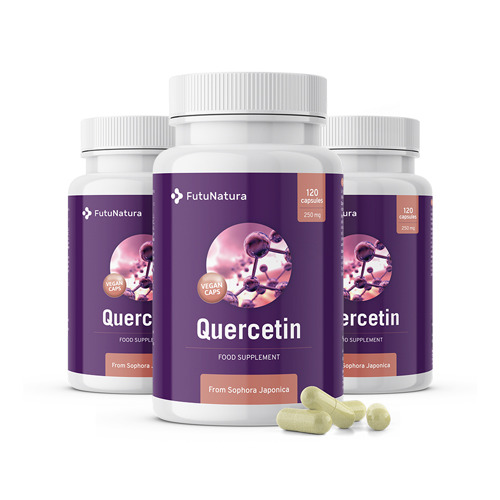 3x Quercetine 250 mg, totaal 360 capsules