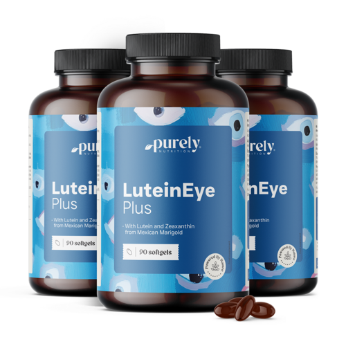 3x LuteinEye Plus – complex met luteïne en zeaxanthine, totaal 270 zachte capsules