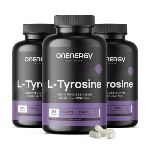 3x L-Tyrosin 500 mg, zusammen 1095 Kapseln