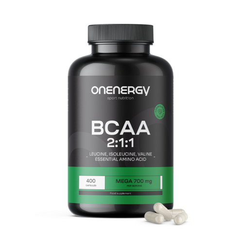 BCAA 2:1:1 Mega 700 mg, 400 Kapseln